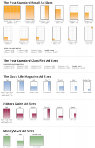 Print ad sizes