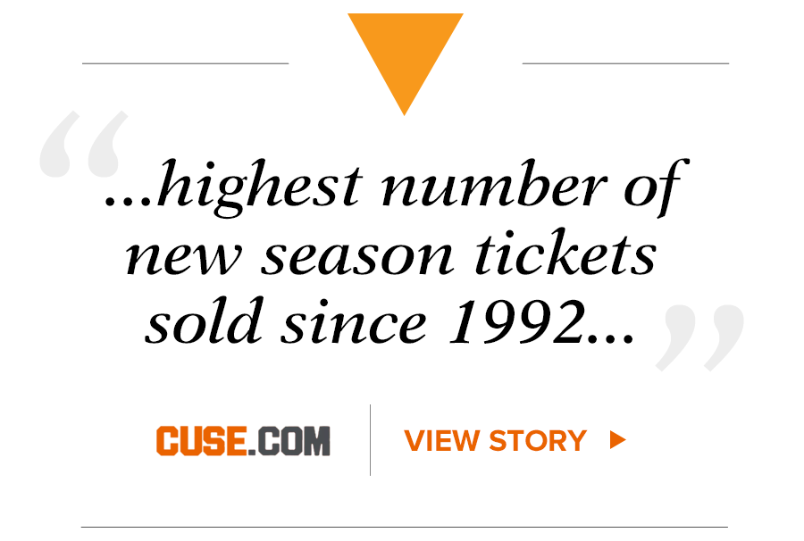 Syracuse Football Season Tickets quote