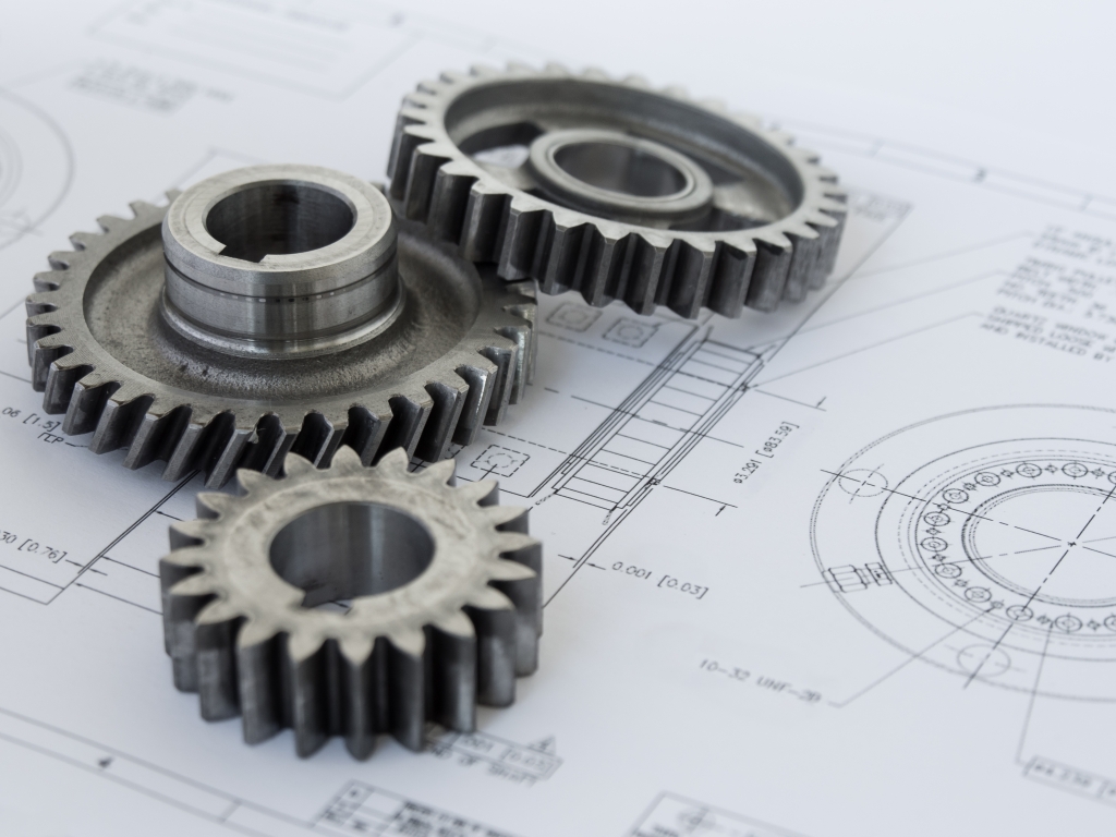 Three gears on a project