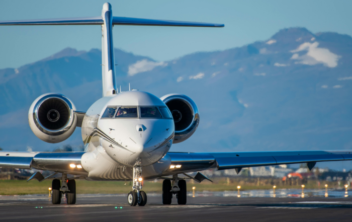 airplane on a runway